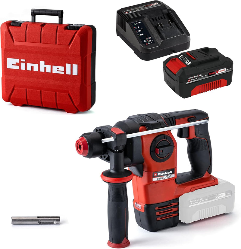 Einhell Akku-Bohrhammer HEROCCO 18/20 Power X-Change (Li-Ion, Bohren/Hammerbohren/Meisseln mit/ohne