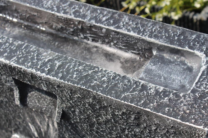 Solar Gartenbrunnen Grada bepflanzbar mit LED Beleuchtung Springbrunnen Akku Funktion Balkonbrunnen