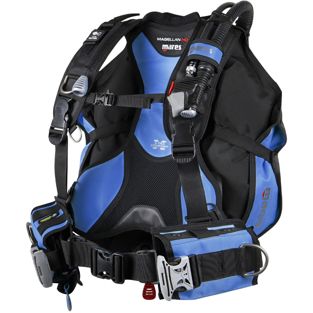 Mares BCD Magellan HD XL Schwarz/Blau, XL Schwarz/Blau