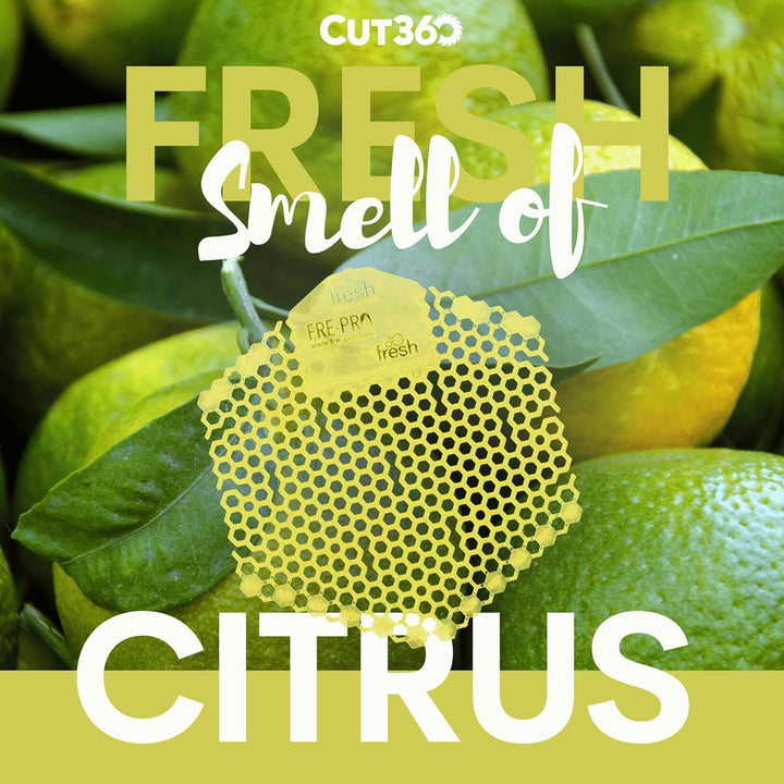 Fre-Pro WAVE 3D - Pissoir & Urinal Einsatz - 30 Tage Frischewirkung - Citrus, 10 Stück WAVE 3D, 10 S