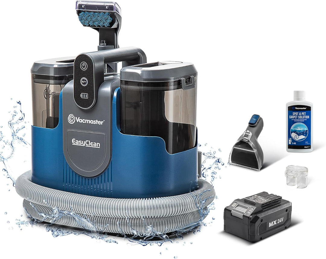 Vacmaster Kabelloser Waschsauger Teppichreiniger Fleckenreiniger für Teppiche, Vorleger, Polster, Tr