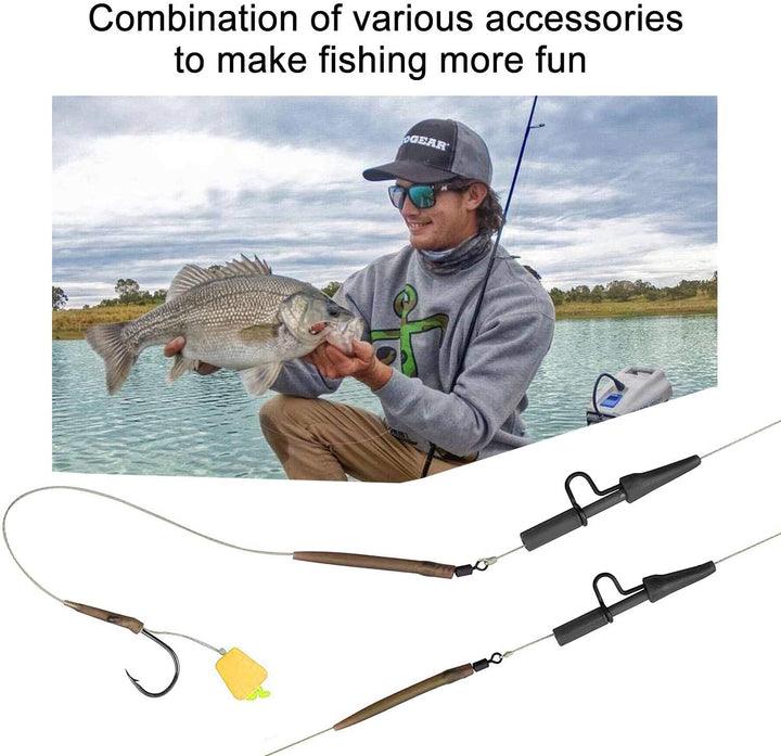 282stk Angelhaken Kit, Karpfen Angelzubehör Set inkl. Jig Haken, Bullet Bass Werfen Sinker Gewichte,