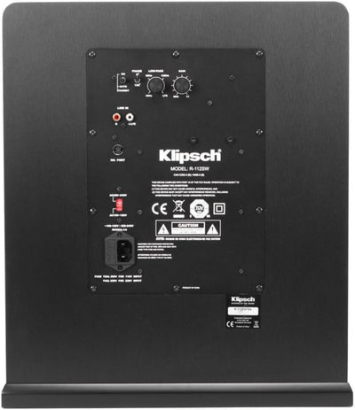 Klipsch R-112SW Subwoofer mit 118 dB Output schwarz R-112 SW Single, R-112 SW Single