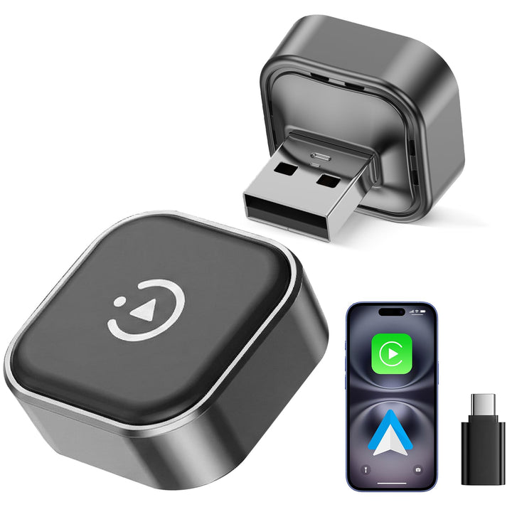Spedal 2-in-1 Wireless CarPlay &amp; Android Auto Adapter, Mini USB-A/C Dongle | Kabellos fahren mit WiF