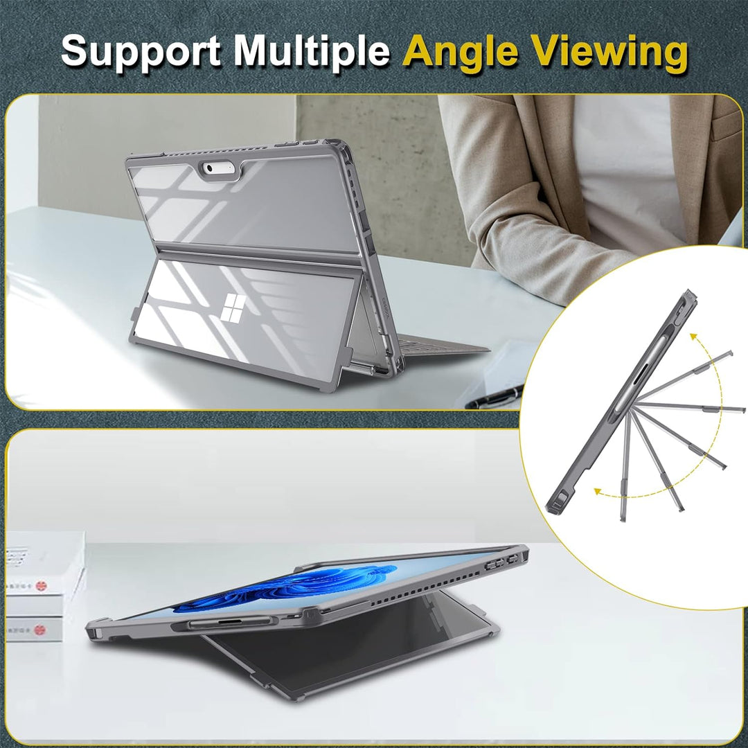 Fintie Hülle für Microsoft Surface Pro 9 / Pro 9 5G 13 Zoll 2022, Stossfeste Robuste Hartschalen Sch