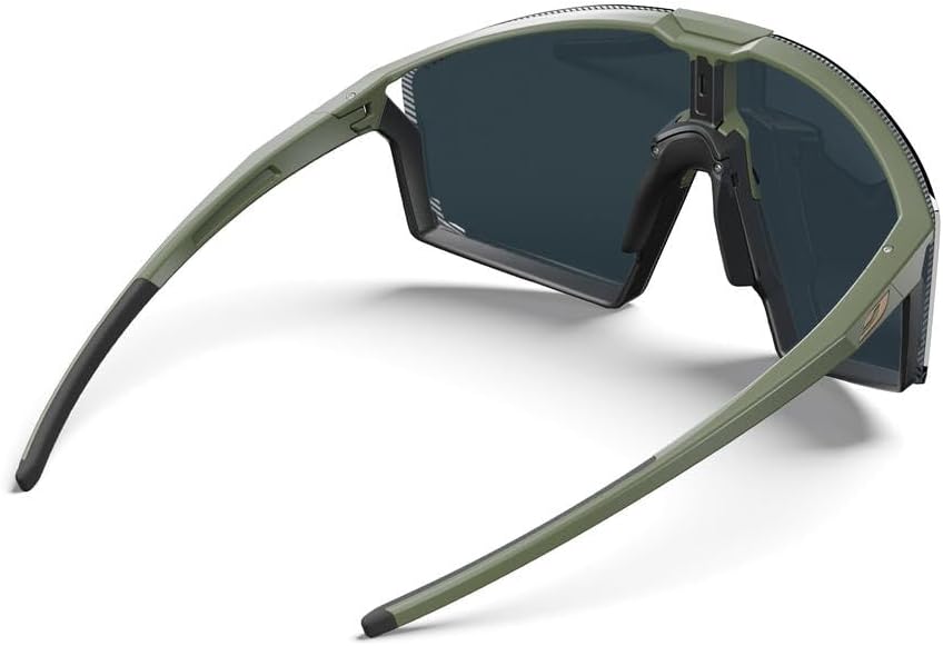 Julbo Damen und Herren EDGE Sonnenbrille Laufen, Radfahren Einheitsgrösse Matt Armee / Schwarz, Einh