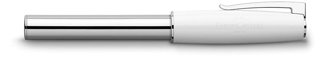 Faber-Castell 149272 - Füllfederhalter LOOM Piano, Feder: EF, Schaftfarbe: weiss / silber weiss Füll