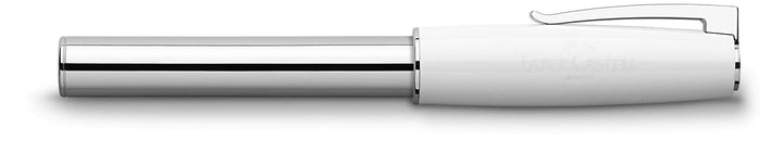 Faber-Castell 149272 - Füllfederhalter LOOM Piano, Feder: EF, Schaftfarbe: weiss / silber weiss Füll