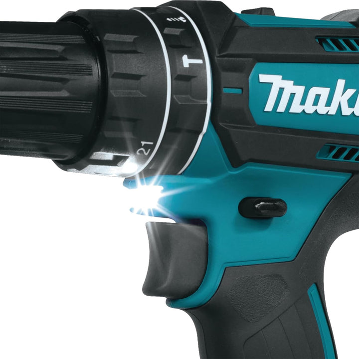 Makita DHP482RFX9 Akku-Schlagbohrschrauber 18V / 3,0 Ah, 2 Akkus + Ladegerät im Alukoffer + 96-tlg.