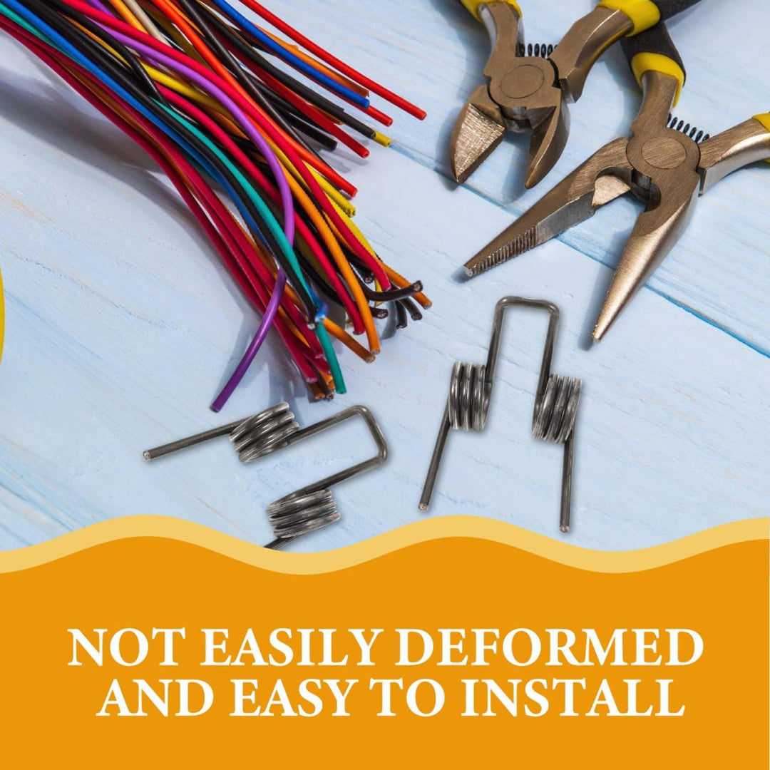 Angoily 2 Stück Edelstahl Torsionsfeder FüR Elektriker Reparatur Metallfedern Doppel-Torsionsfeder V