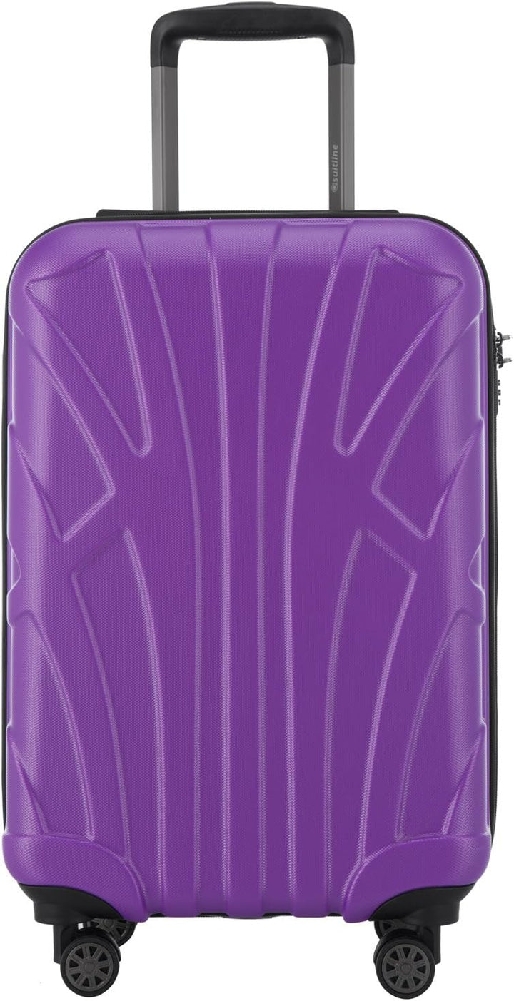 suitline Handgepäck Hartschalen-Koffer Koffer Trolley Rollkoffer Reisekoffer, TSA, 55 cm, ca. 34 Lit