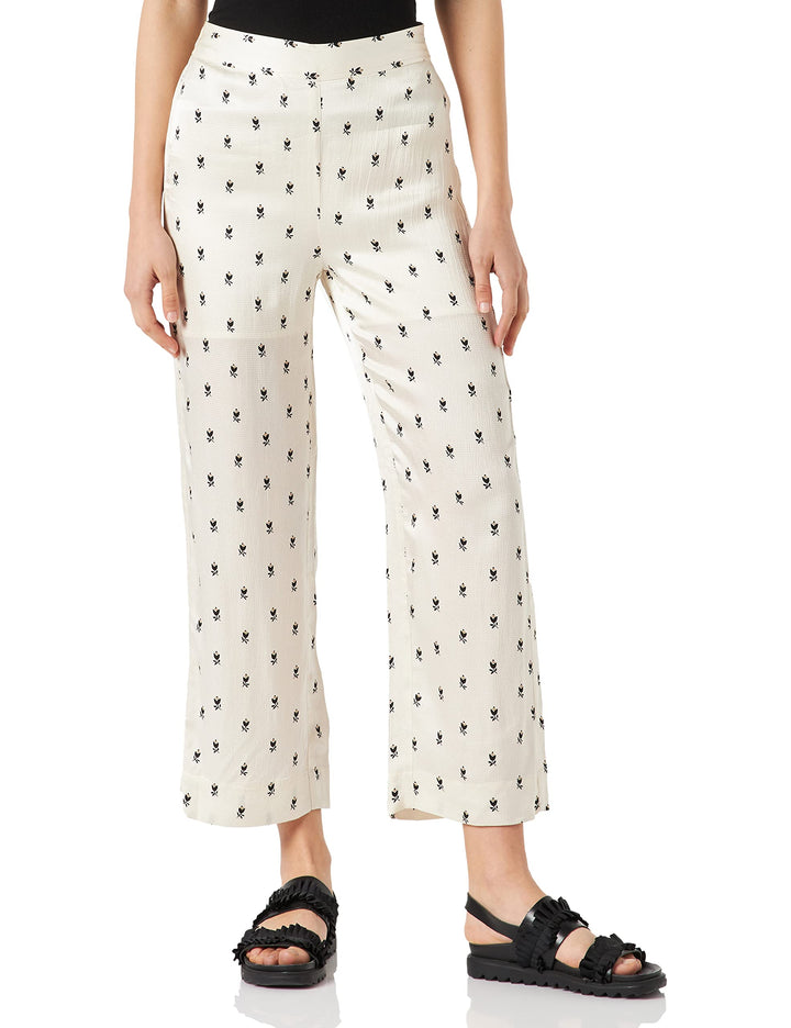 PART TWO Damen Pilupw Pa Pants Easy Fit Hose 36 Neutraler Grafikdruck, 36 Neutraler Grafikdruck