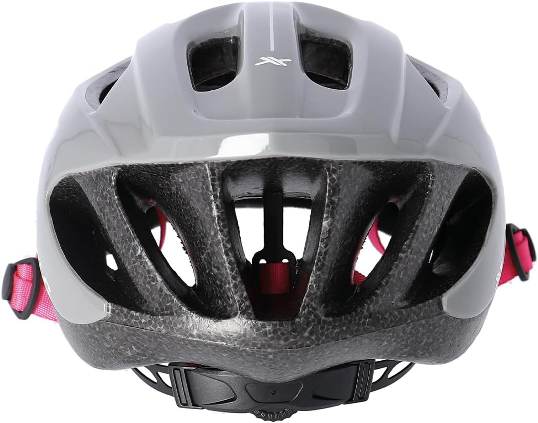XLC Fahrradhelm BH-C25 grau-pink Gray/Pink 53-58 cm, Gray/Pink 53-58 cm