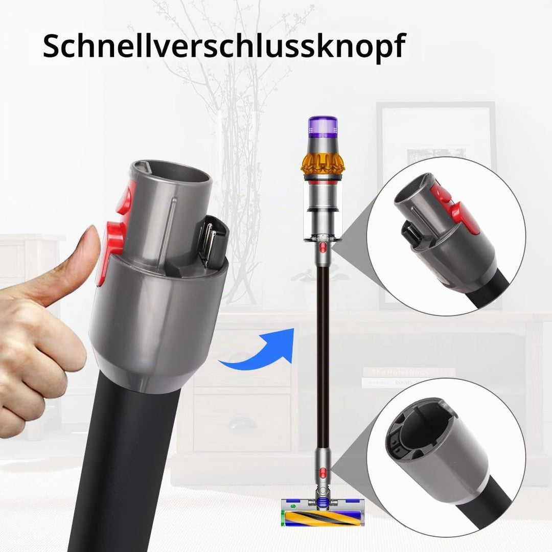 Verlängerungsrohr für Dyson V11 V15 V10 V8 V7 Stabstaubsauger, Ersatz Teleskoprohr Schnellspanner Ve