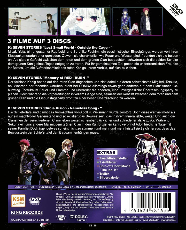 K Seven Stories - Side: Two (Movie 4-6), DVD