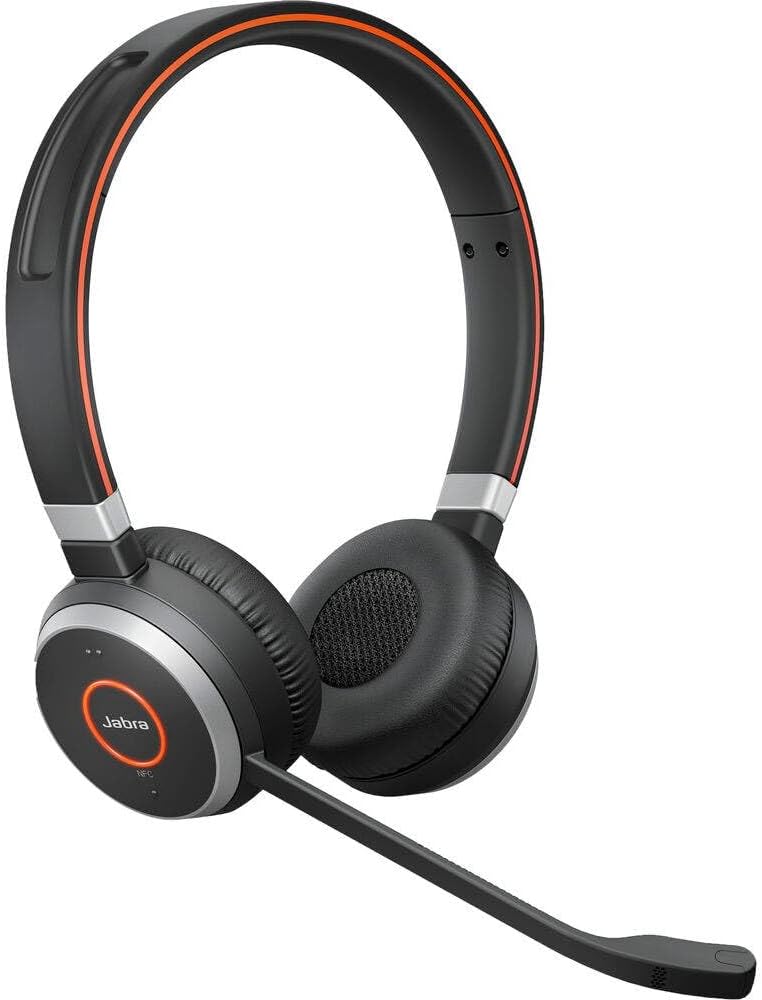 Jabra Evolve 65 SE Schnurloses Stereo-Headset - Bluetooth-Headset mit Mikrofon mit Geräuschunterdrüc