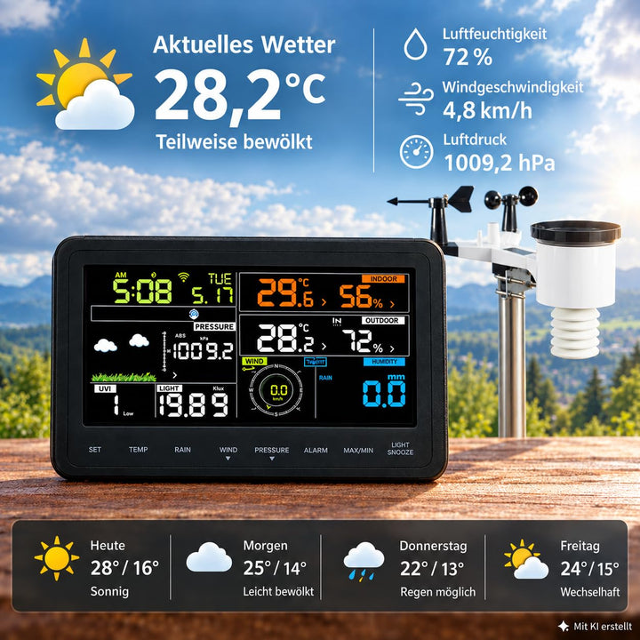 froggit WH3000 SE Profi WiFi Internet Funk