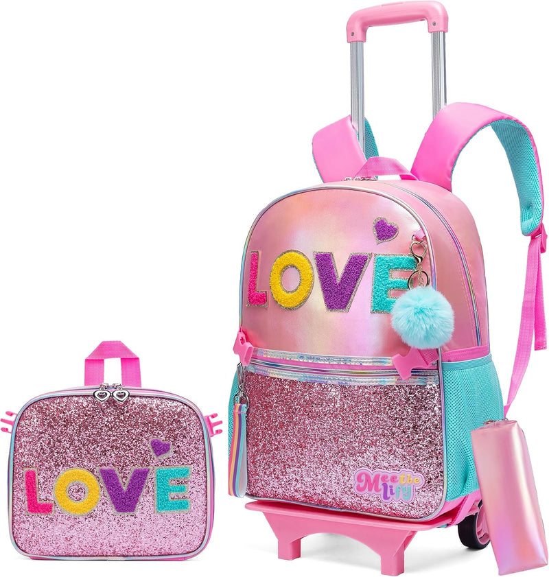 HTgroce Kinderrucksäcke Schultaschen Trolley, Trolley Rucksack Grundschule Schulrucksäcke mit Trolle