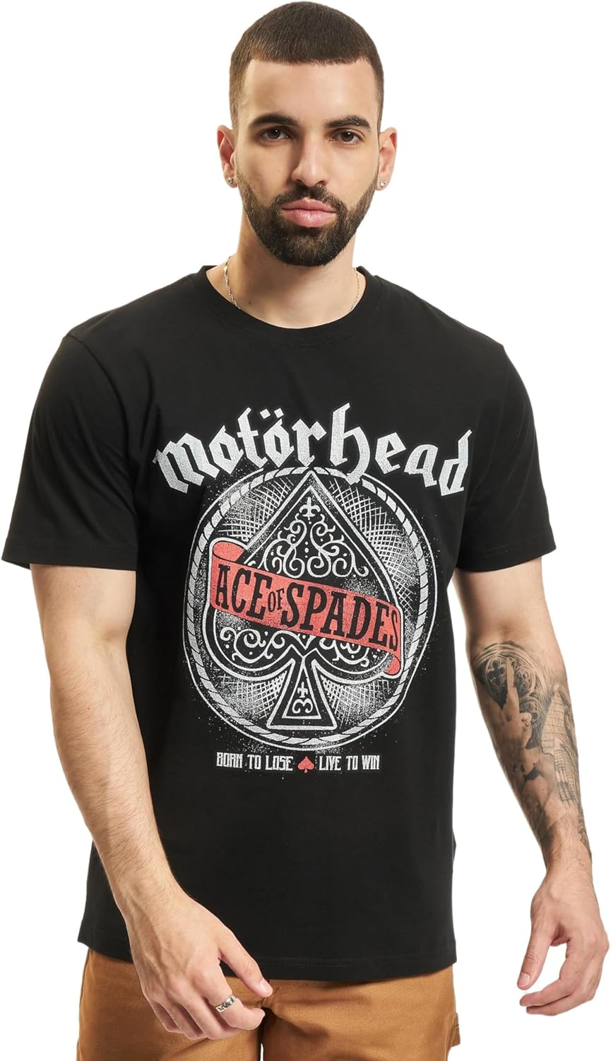 Brandit Herren Motörhead Ace of Spades T-Shirt XXL Schwarz, XXL Schwarz