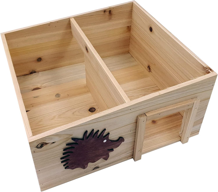 Igelhaus BAUSATZ mit Zwei Zimmern - Igelholzhaus Igelhütte Igelnest Igelhütte 34x28x22