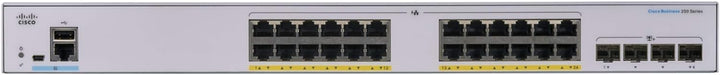 Cisco Business CBS250-24FP-4X Smart Switch | 24-Port GE | Full PoE | 4 x 10G-SFP+ | Begrenzter Leben