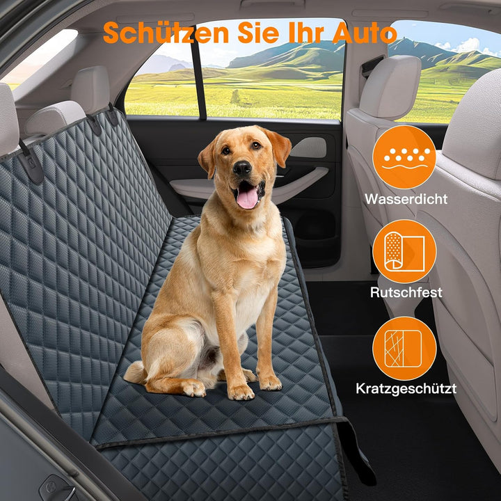 JOEJOY Hundedecke Auto Rückbank, Hundeschutz Auto Rückbank Kratzfeste und Wasserabweisende, Autoscho