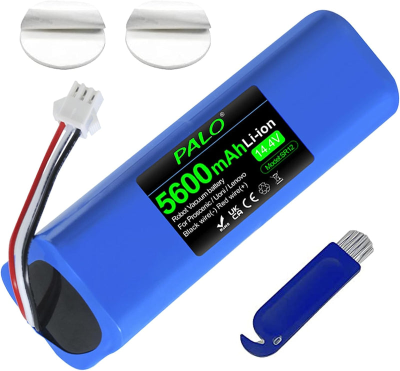 14.4V/5600mAh Li-Ion Ersatzakku für Proscenic M7 M8 Pro/Lydsto R1 / Uoni V980 Plus/Lenovo Lr1/ Roidm