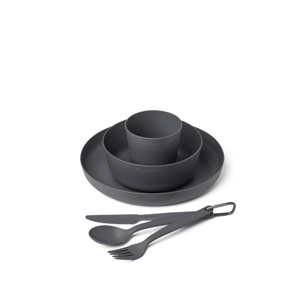 Camp Dinnerware Set w/Mesh Sack - [6 Piece]