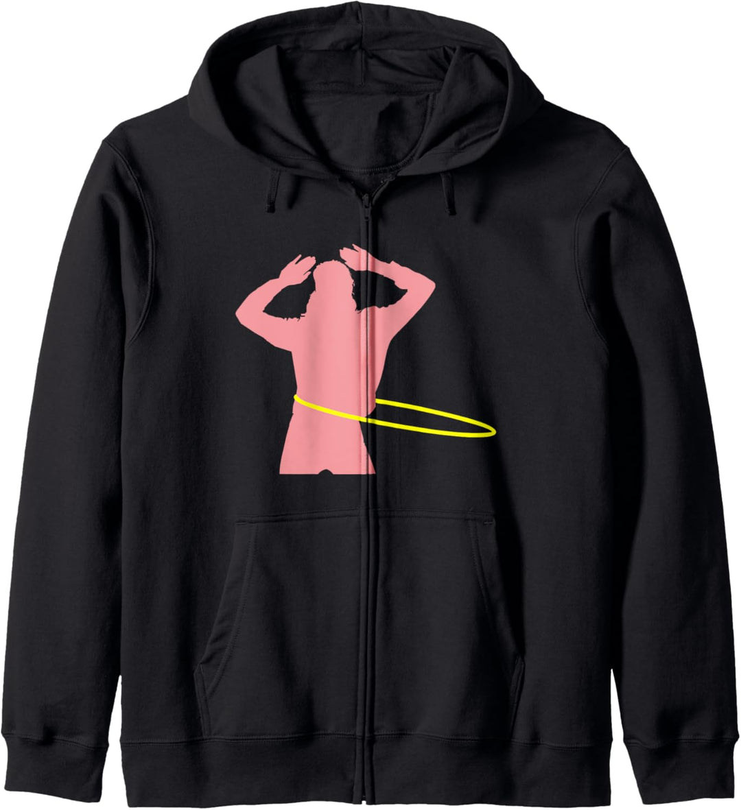 Fun, lustige Fitness Damen, hullern, 70er 80er 90er Kapuzenjacke