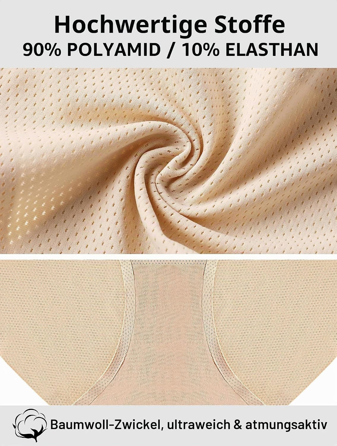 VOENXE Unterhosen Damen Nahtlos,Seamless Hipster UnterwäSche Frauen,Slips Ohne Naht,Unsichtbar Unter