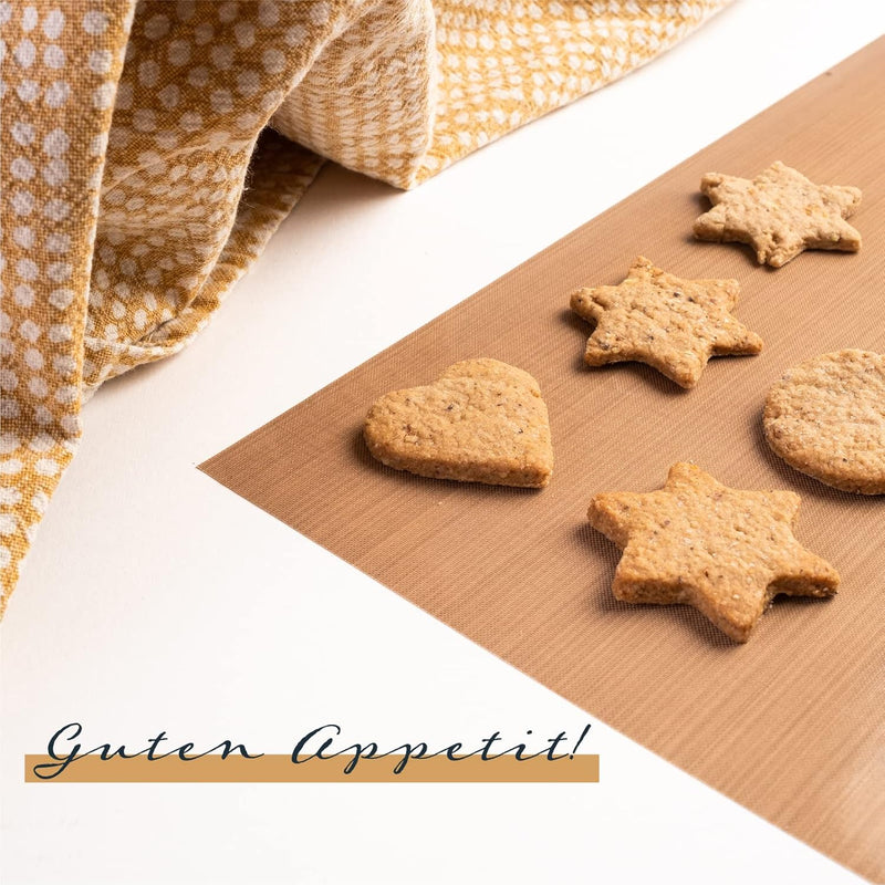 GOURMEO Dauerbackfolie (7er Set) – Teflon Antihaft Beschichtung – Dauerbackmatte, Backpapier, wieder