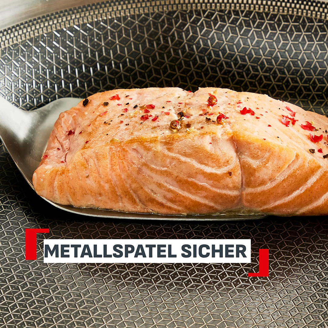 Tefal Master Mesh Keramik-Bratpfanne, 28 cm, HybridMesh-Technologie, kratzfeste Oberfläche, ultimati