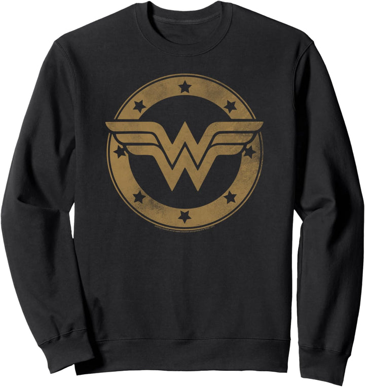 DC Comics Wonder Woman Distressed Shield Sweatshirt