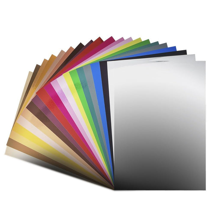 Ideen mit Herz Spiegelkarton | selbstklebend | Metallpapier | Klebe-Folie | Bastelpapier metallic |