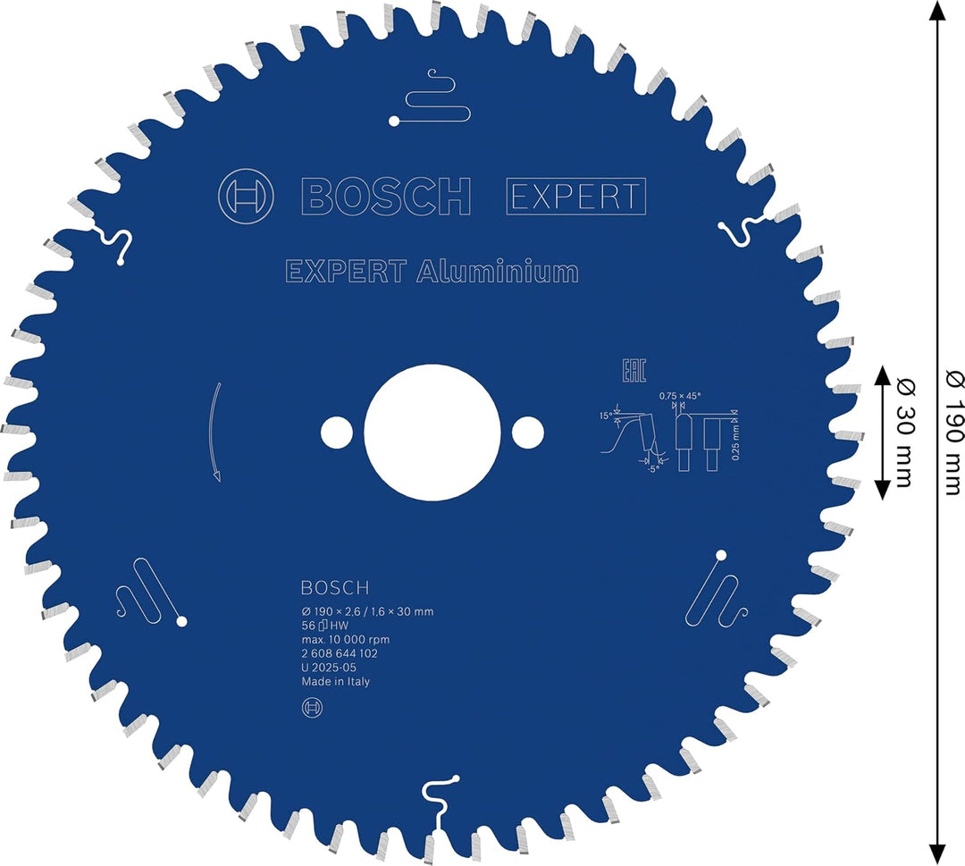 Bosch Accessories Bosch Professioanl 1x Kreissägeblatt Expert for Aluminium (für Aluminium, Sägeblat