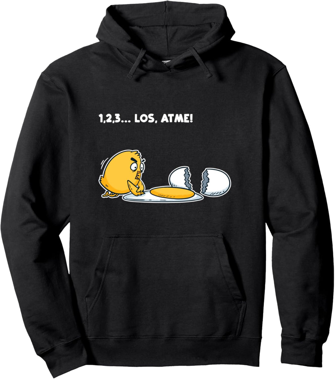 Los, Atme! - Witziges Küken Lustig Sprüche Fun Pullover Hoodie