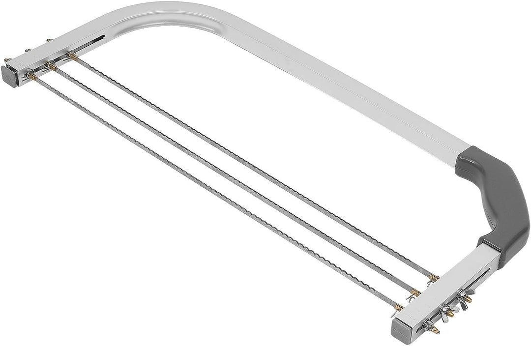 53CM Tortenbodenschneider, Edelstahl 3 Drähte Tortenbodenteiler Tortensäge Kuchenschneider Teigschne