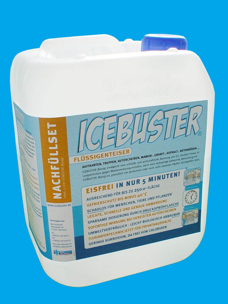 5 Liter Flüssigenteiser ICEBUSTER im Nachfüll-Set - salzfrei