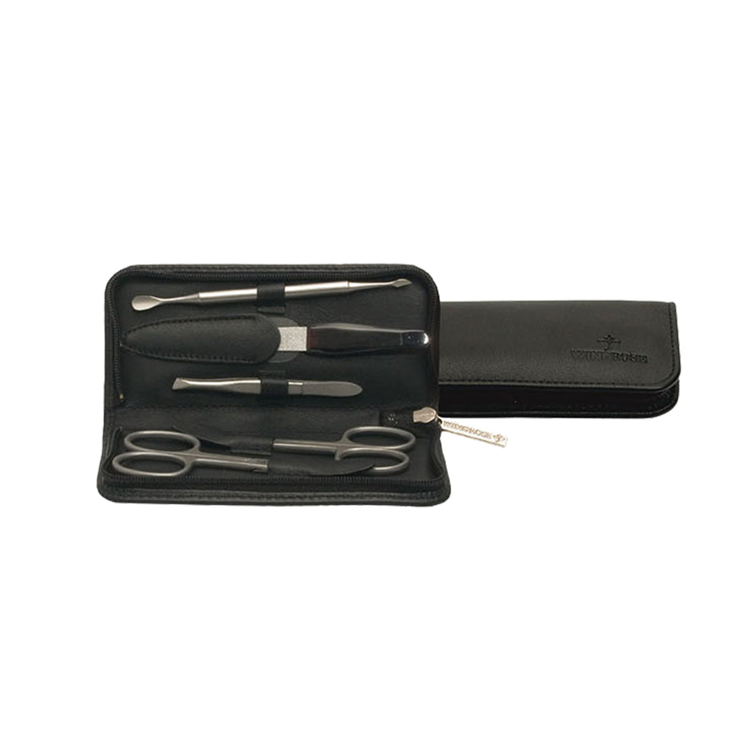 Windrose Nappa Manicureset Manicure RV 2S Schwarz, Schwarz