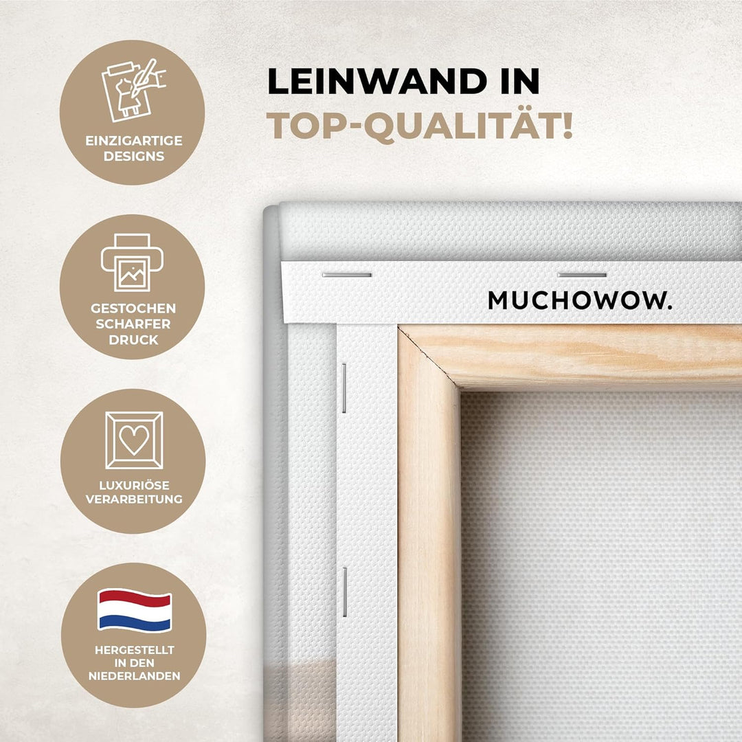 MuchoWow© Leinwandbild Gross 120x80 cm XXL Dekoration Wohnzimmer Bilder Aufhängen Wall Decoration Li