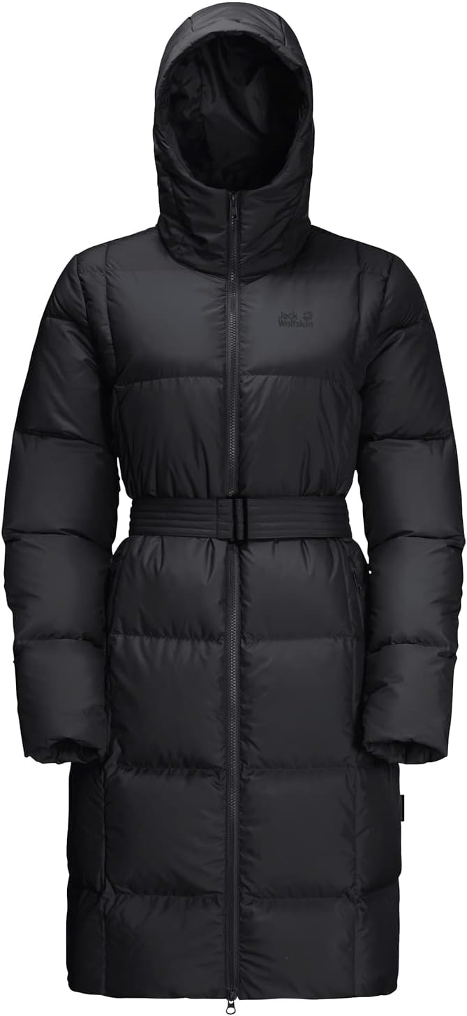 Jack Wolfskin Damen Frozen Lake Coat W Mantel, Schwarz
