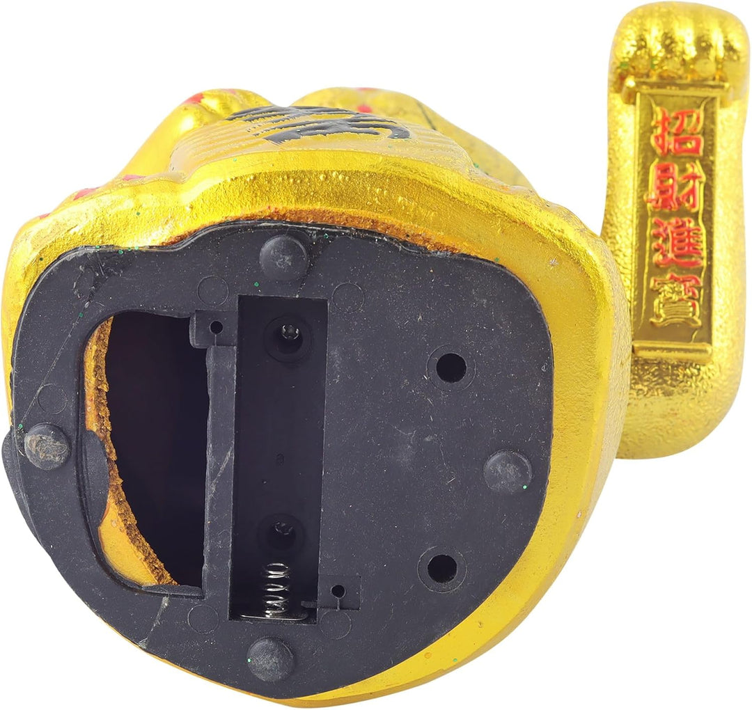 Superfreak Glückskatze - Maneki-Neko - Winkekatze aus Keramik - 17 cm - Gold, 17 cm