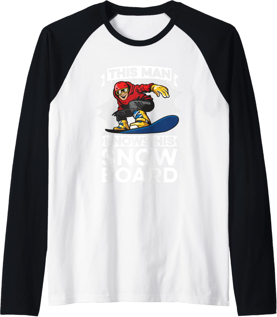 Herren Snowboard Wintersport - Apres-Ski Snowboarder Raglan