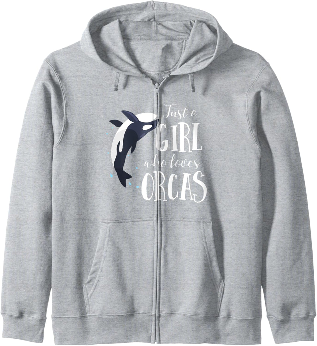 Just A Girl Who Loves Orcas Cute Whale Kapuzenjacke