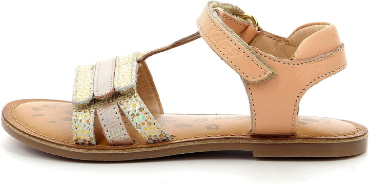 Kickers Mädchen DiamantoSandale 24 EU Nude Metallise, 24 EU Nude Metallise