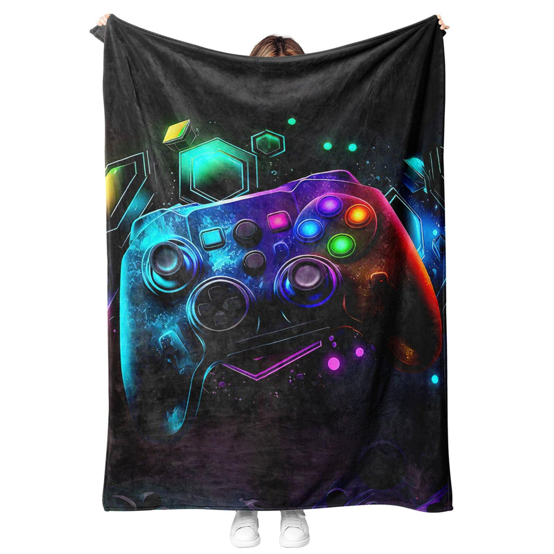 Gamepad Decke,3D Gamepad Muster Flanelldecke,Flauschig Weich Und Warme Zimmer Decor Decken,Für Teens