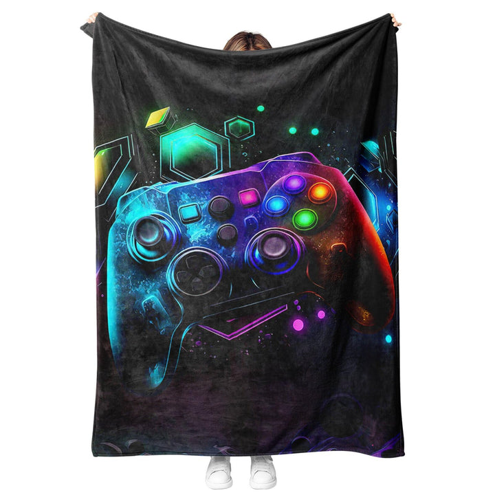 Gamepad Decke,3D Gamepad Muster Flanelldecke,Flauschig Weich Und Warme Zimmer Decor Decken,Für Teens