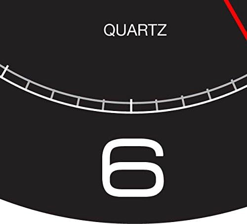 Unilux riesen Wanduhr Mega in schwarz, moderne, analoge Uhr für grosse Räume
