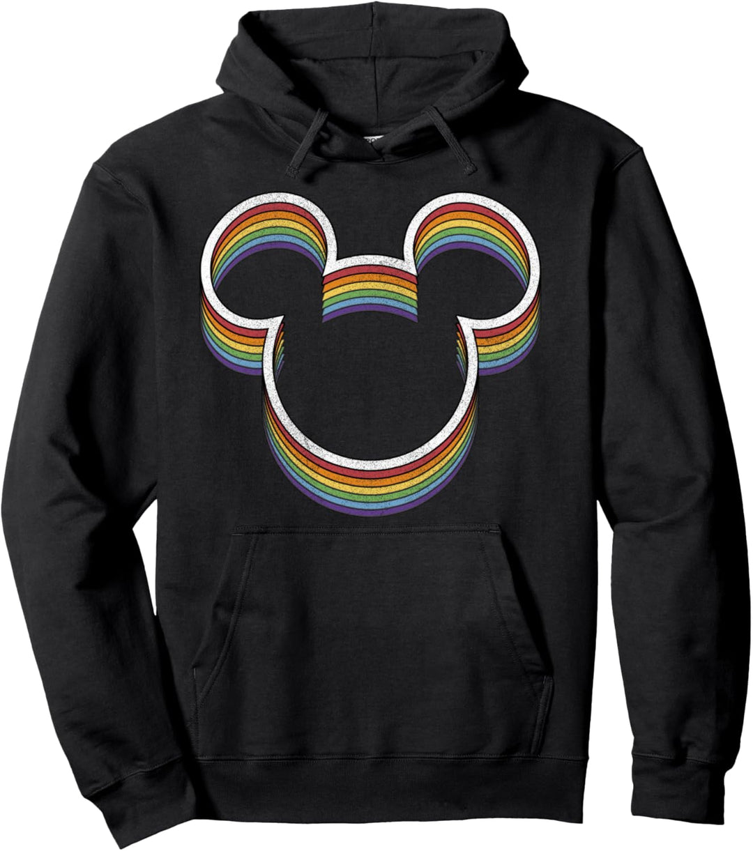 Disney Mickey And Friends Pride Rainbow Ears Pullover Hoodie