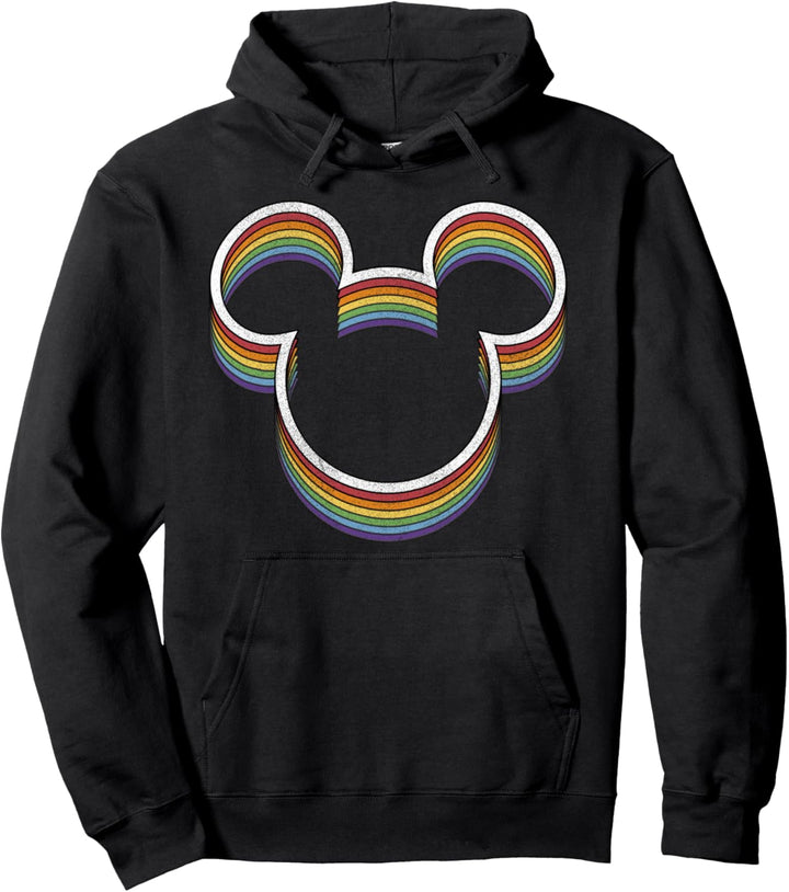 Disney Mickey And Friends Pride Rainbow Ears Pullover Hoodie